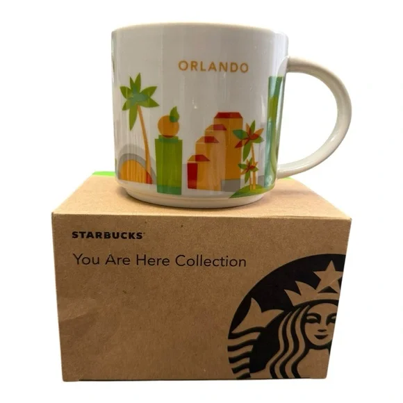 Starbucks 2013 Orlando Florida You Are Here YAH Coffee Mug Cup New in Box - Picture 1 of 6